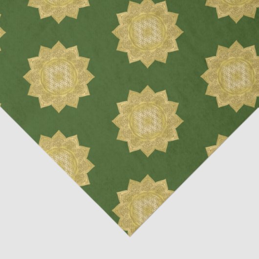 Leven - Indiaas Mandala 4 Tissuepapier (Detail)