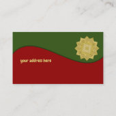 Leven - Indiaas Mandala 4 Visitekaartje (Achterkant)
