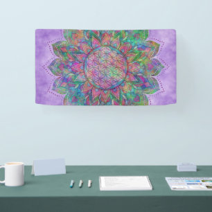 Leven - Indiaas Mandala 7c Spandoek