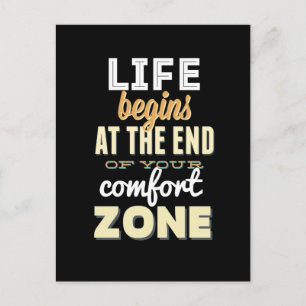 Leven!  Inspirerend Briefkaart voor Typografie