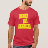 Leven is Absurd (Gele Tape) T-shirt (Voorkant)