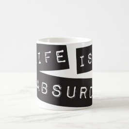 Leven is Absurd (Zwarte Tape) Koffiemok