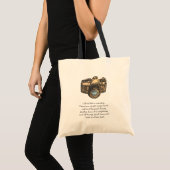 Leven is als een camera citaat, Hipster Tote Bag (Voorkant (product))