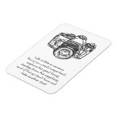 Leven is als een camera citaat magneet (Linkerzijde)