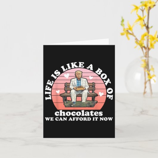 Leven Is Als Een Doos Chocolade We Kunnen Het Onsz Kaart (Gele Bloem)