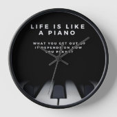 Leven is als een piano Inspirerend (Voorkant)