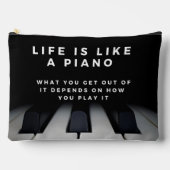 Leven is als een Piano Inspirerend Etui (Voorkant)