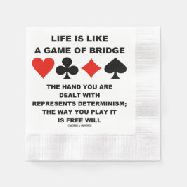 Leven is als een spel bridge Determinisme Vrije wi Servet