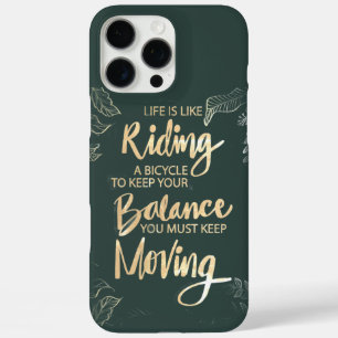 Leven Is Als Fietseren Blijven Bewegen iPhone 16 Pro Max Hoesje