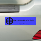 Leven is bedoeld om leuk te zijn!!! ... bumpersticker (Op auto)