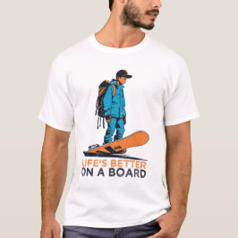 Leven is beter aan boord t-shirt
