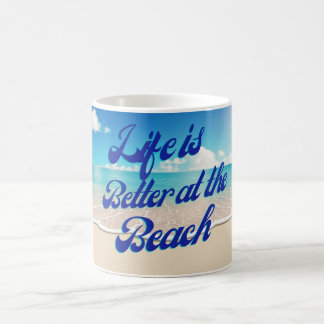 Leven is beter bij de strand mok