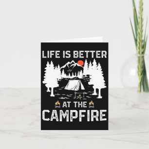 Leven is beter bij het kampvuur Camper Bos Kamp Kaart