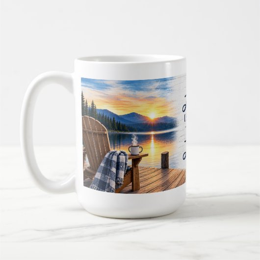 Leven is beter bij het meer koffiemok (Links)