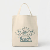 Leven is beter bij het strand tote bag (Voorkant)