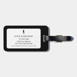 Leven is beter bij Tee Time Gepersonaliseerde Golf Bagagelabel