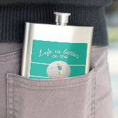Leven is beter golf veelhoekige golfer initials tu flacon (Voorbeeld)