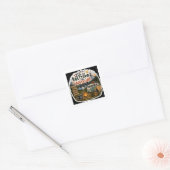 Leven is beter in de avontuurlijke camper sticker (Envelop)