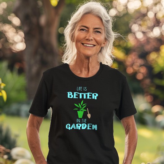 🪴 leven is beter in de tuin t-shirt