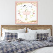 Leven is beter in een Tutu Canvas Print (Insitu (Slaapkamer))