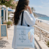Leven Is Beter In Flip Flops Strandtas Tote Bag