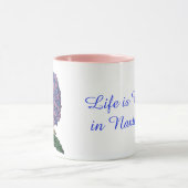 Leven is beter in Nantucket Hydrangea Mok (Midden)
