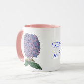 Leven is beter in Nantucket Hydrangea Mok (Voorkant links)