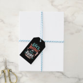 Leven is beter in teenslippers – Leuke tropische s Cadeaulabel (Met Touw)