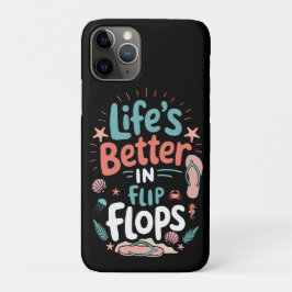 Leven is beter in teenslippers – Leuke tropische s Case-Mate iPhone Case