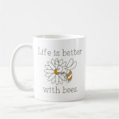 Leven is beter met bijen koffiemok (Links)