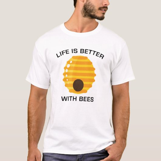 Leven is beter met bijen t-shirt (Voorkant)