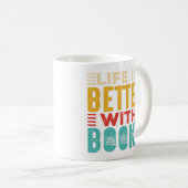 Leven is beter met boeken witte mok (Voorkant rechts)