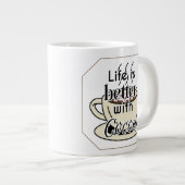Leven is beter met Cacao Grote Koffiekop (Voorkant rechts)