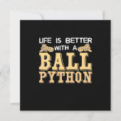 Leven Is Beter Met Een Balpython Kaart (Voorkant)