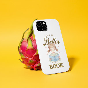 Leven is beter met een boek iPhone hoesje