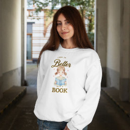Leven is beter met een boeken-trui trui