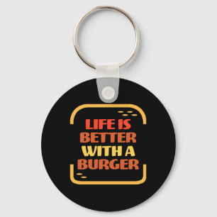 Leven Is Beter Met Een Burger Zomer Bbq Grillen Sleutelhanger