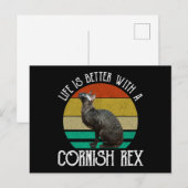 Leven Is Beter Met Een Cornish Rex Briefkaart (Voorkant / Achterkant)