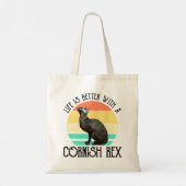Leven Is Beter Met Een Cornish Rex Tote Bag (Achterkant)