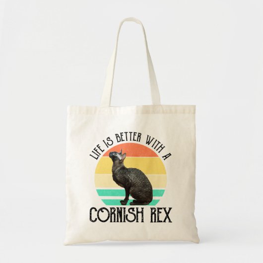 Leven Is Beter Met Een Cornish Rex Tote Bag (Voorkant)