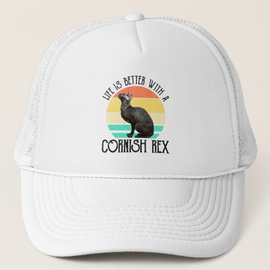 Leven Is Beter Met Een Cornish Rex Trucker Pet (Voorkant)