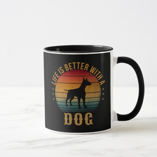 LEVEN IS BETER MET EEN DOG MOK (Rechts)