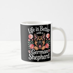 Leven is beter met een Duitse herdershond liefhebb Koffiemok