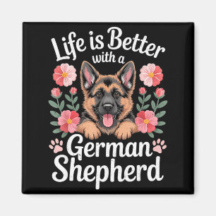 Leven Is Beter Met Een Duitse Herdershond Liefhebb Magneet
