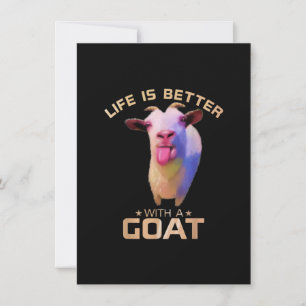 Leven Is Beter Met Een Geit Cadeau Kaart