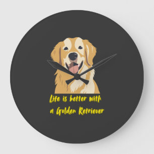 Leven is beter met een Golden Retriever � hondenli Grote Klok