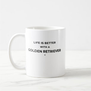 Leven is beter met een Golden Retriever Koffiemok