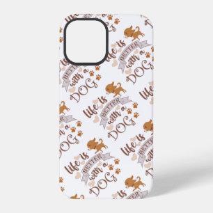 Leven is beter met een hond citaat grappige chihua iPhone 12 pro hoesje