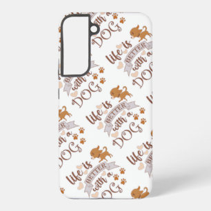 Leven is beter met een hond citaat grappige chihua samsung galaxy hoesje