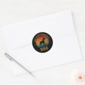 LEVEN IS BETER MET EEN HOND  RONDE STICKER (Envelop)